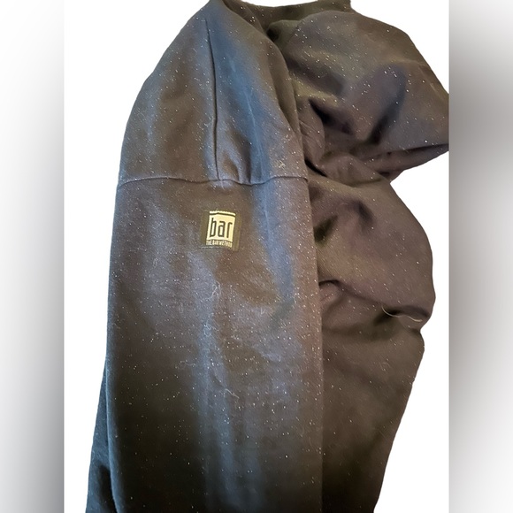 Bar Method Love Hoodie Black and Silver Glitter - Picture 2 of 5